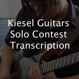 Kiesel Guitars Solo Contest Transcription.